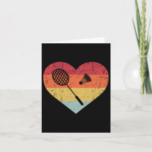 Cartão Engraçado Dminton Shuttle Para Homens Mulheres Vin