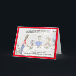 Cartão engraçado do aniversário dos desenhos<br><div class="desc">Neste cartão dos desenhos animados do cozinhar, uma mãe está descrevendo a comida diária em suspeitos que floridos da família da língua- tem olhado cozinheiros chefe demais da tevê outra vez. Mas você pode mudar esse subtítulo na parte dianteira, e mesmo "o interior da mensagem do feliz aniversario" do defeito...</div>