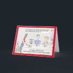 Cartão engraçado do aniversário dos desenhos<br><div class="desc">Neste cartão dos desenhos animados do cozinhar, uma mãe está descrevendo a comida diária em suspeitos que floridos da família da língua- tem olhado cozinheiros chefe demais da tevê outra vez. Mas você pode mudar esse subtítulo na parte dianteira, e mesmo "o interior da mensagem do feliz aniversario" do defeito...</div>