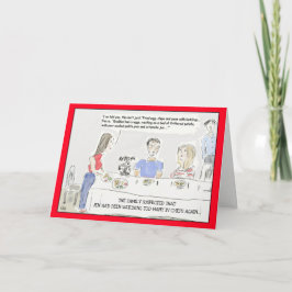 Cartão engraçado do aniversário dos desenhos