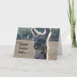 Cartão engraçado do dia das mães do lama