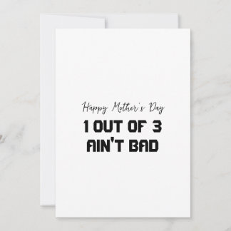 Cartão engraçado do Dia das Mães para 3 crianças