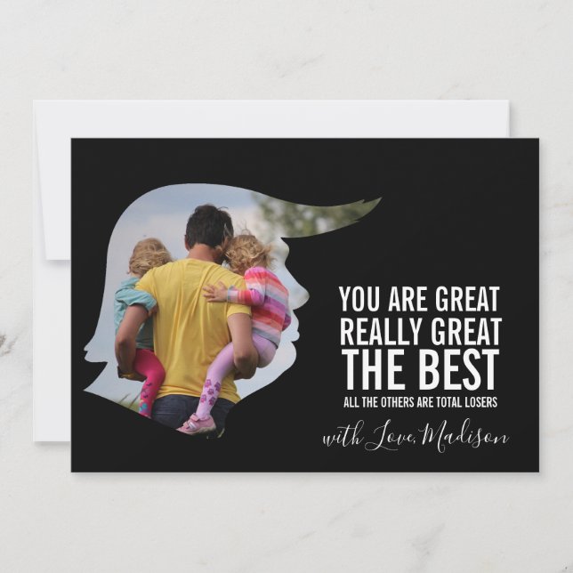 Cartão engraçado do dia dos pais (Frente)