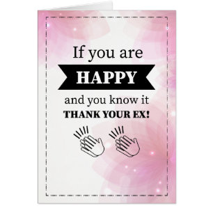 Cartão engraçado do divórcio