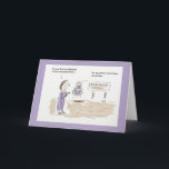 Cartão engraçado do feliz aniversario da meditação<br><div class="desc">Este cartão dos desenhos animados da meditação caracteriza uma mulher em um centro da meditação e em um guru que pareça levitating. A mulher diz ao guru, "você deve muito ser iluminada, para ter dominado a levitação." O guru responde, "não, nós apenas comemos muitos feijões em torno de aqui…" Embora...</div>