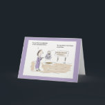 Cartão engraçado do feliz aniversario da meditação<br><div class="desc">Este cartão dos desenhos animados da meditação caracteriza uma mulher em um centro da meditação e em um guru que pareça levitating. A mulher diz ao guru, "você deve muito ser iluminada, para ter dominado a levitação." O guru responde, "não, nós apenas comemos muitos feijões em torno de aqui…" Embora...</div>
