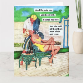 Cartão Engraçado, dona de casa dos anos 50