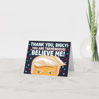 Cartão Engraçado Donald Trump Pensou Muito Obrigado