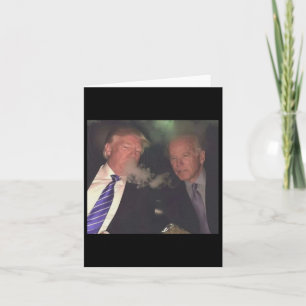 Cartão Engraçado E Biden Fumando