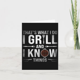 Cartão Engraçado Engraçado Barbecue Churrasco Fumante Car