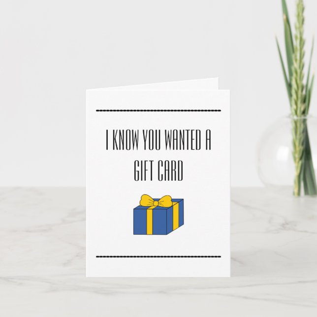 Cartão Engraçado "Espero que goste de meias" Feliz Dia de (Frente)