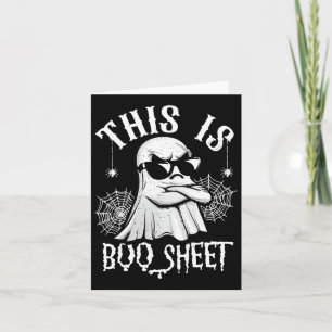 Cartão Engraçado Este É O Boi Sheet Ghost Lazy Halloween