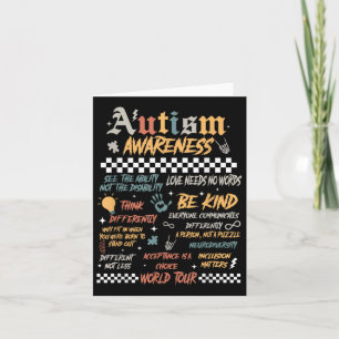 Cartão Engraçado Eu Agitar O Autismo Mundial Do Espectro