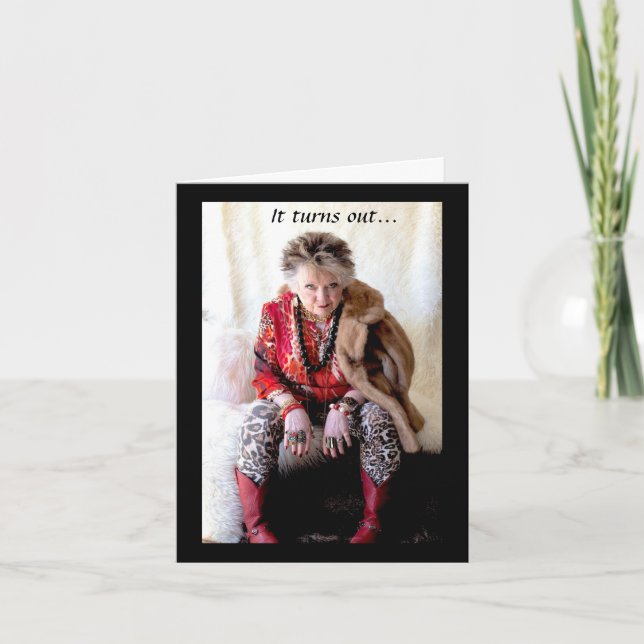 Cartão Engraçado eu e uma placa de Sorvete (Frente)