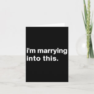 Cartão Engraçado eu me casar com este Fiance1
