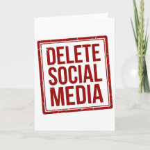 Engraçado Excluir Mídia Social Anti Internet Minim
