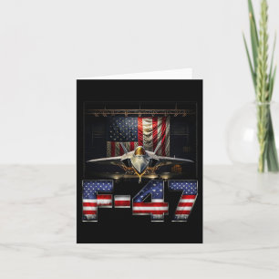 Cartão Engraçado F47 Fighter Jet Trump