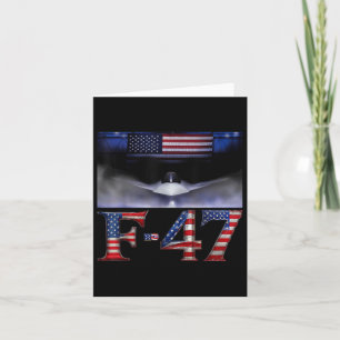 Cartão Engraçado F47 Fighter Jet Trump Shirt F-47 Jet Fig
