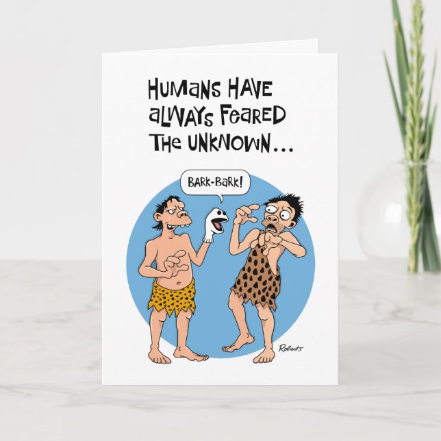 Cartão Engraçado Ficar Bem Logo (Frente)