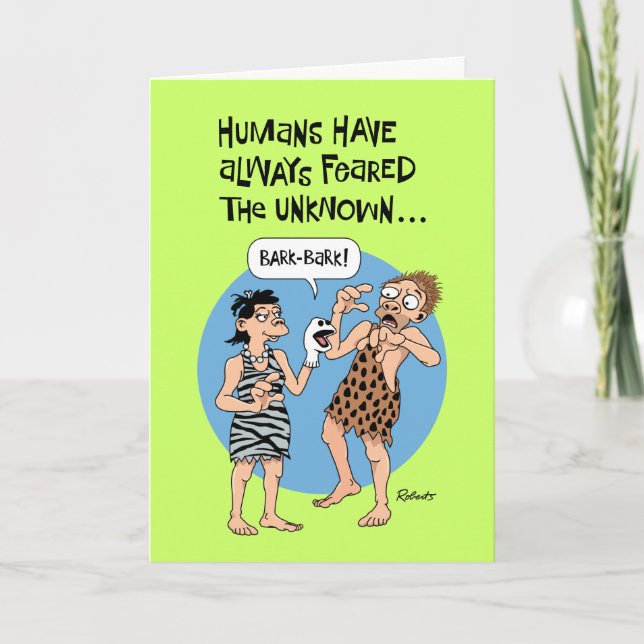 Cartão Engraçado Ficar Bem Logo (Frente)