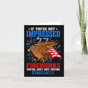 Cartão Engraçado Fogo do Dia da Independência