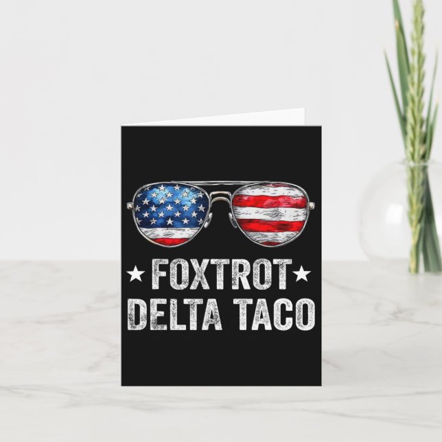 Cartão Engraçado Foxtrot Delta Taco1 (Frente)