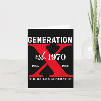 Cartão Engraçado Gen X 1970 Antes de Todos Vocês Maricas