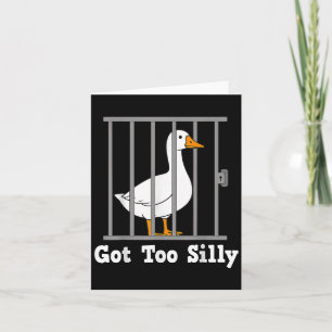 Cartão Engraçado Goose Memor Tem Humor Bobo Demais Para H