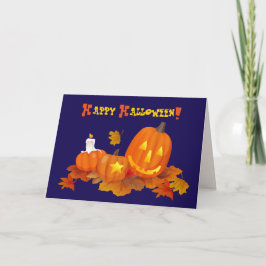 Cartão Engraçado Jack O'Lanterna Halloween