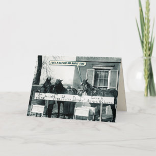 Cartão Engraçado - Janto Cavalo