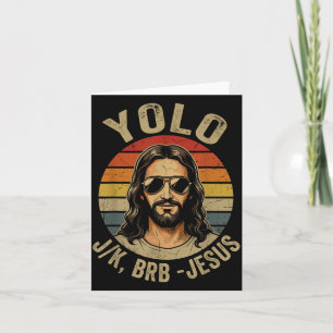 Cartão Engraçado Jesus Ele Ressuscitou Jesus