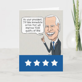 Cartão Engraçado Joe Biden ama Pessoas antigas Aniversári