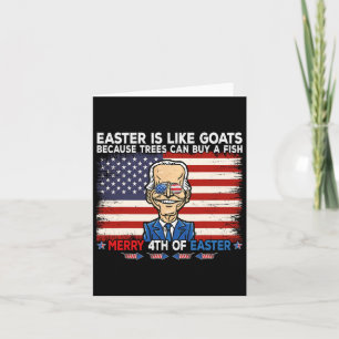 Cartão Engraçado Joe Biden Feliz 4º Da Design Páscoa 4º