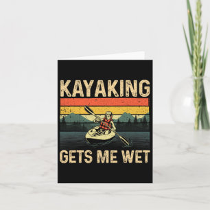 Cartão Engraçado Kayaking Art Para Homens Mulheres Kayak 