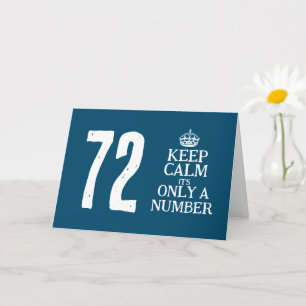 Cartão Engraçado manter-me calmo e personalizado 72º Cart