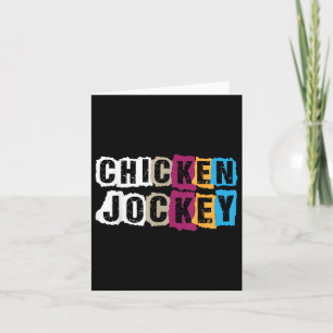 Cartão Engraçado Meme Chicken Jockey T-shirt.png