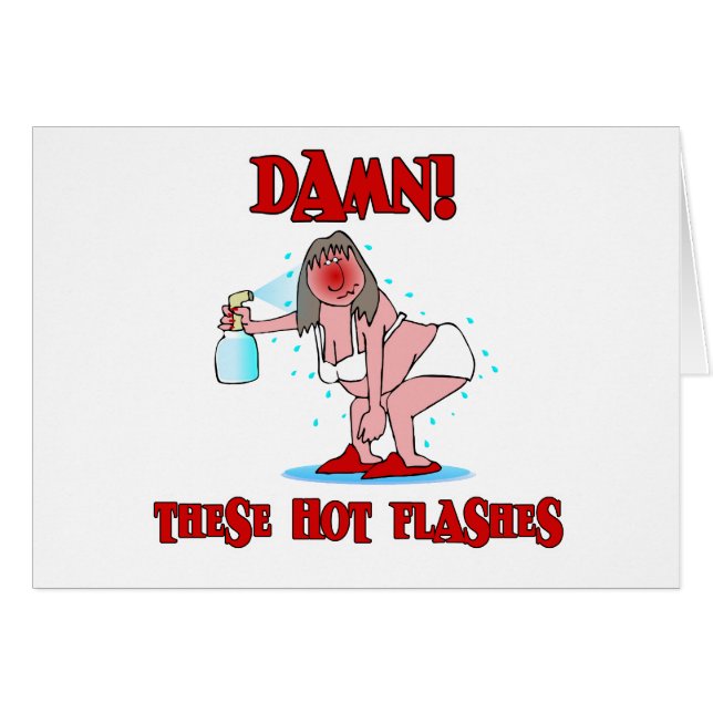 Cartão Engraçado Menopause (Frente Horizontal)