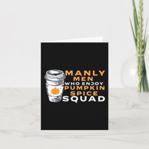 Cartão Engraçado Mens Pumpkin Spice Namorado Husband Gag 