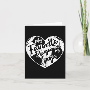 Cartão Engraçado Meu Jogador Favorito Me Chama de Gaga Fu