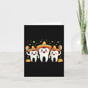 Cartão Engraçado Mexicano Cinco Dentes De Mayo Dentista D