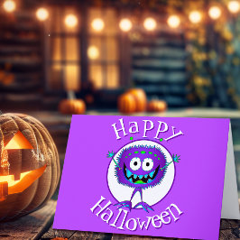 Cartão Engraçado, Monstro, Halloween