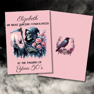 Cartão Engraçado Morte por Ceijo no 60º Aniversário