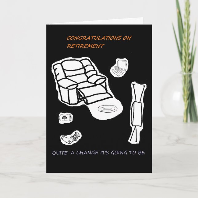 Cartão engraçado na aposentadoria e na redundância (Frente)