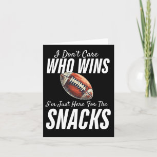 Cartão Engraçado, não me importo com quem ganhei, estou a