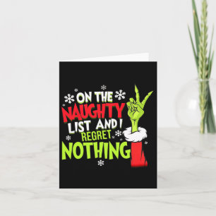 Cartão Engraçado Natal Na Lista Dos Malditos E Eu Me Arre