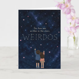 Cartão Engraçado Nosso Amor Está Escrito Nas Estrelas