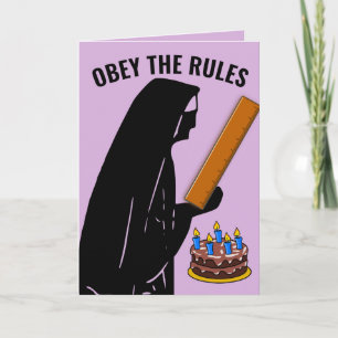 CARTÃO ENGRAÇADO NUN CATHOLIC BIRTHDAY OBEY GANHANDO CART