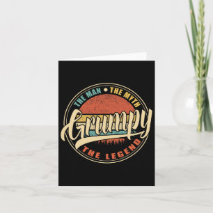 Cartão Engraçado O Homem O Mito A Legenda Vintage