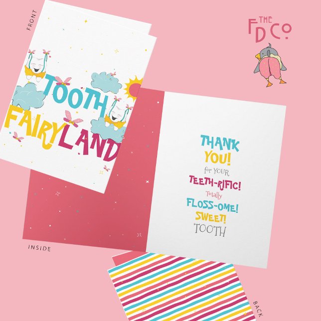 Cartão Engraçado, Obrigado Da Terra Da Fada Dente (Criador carregado)
