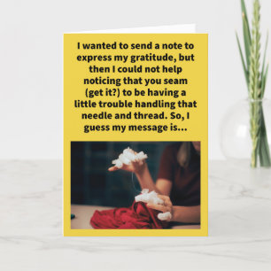 Cartão Engraçado, Obrigado, Pousa Muito